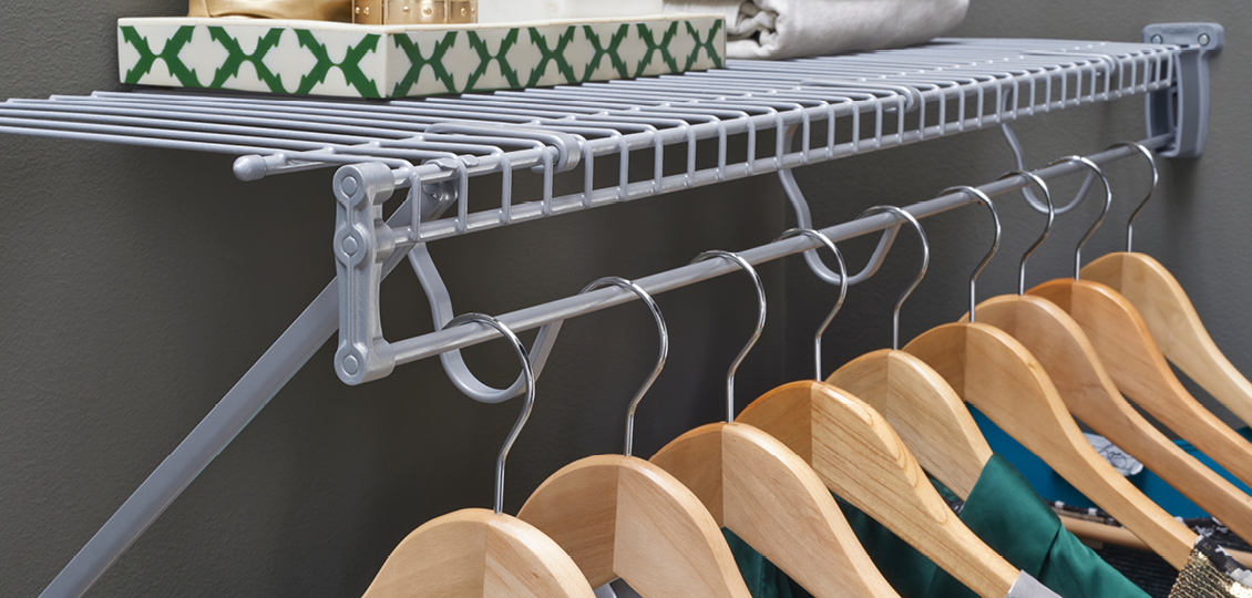Wire Closet Storage Fixed Mount, How To Install Wire Shelving Support Brackets