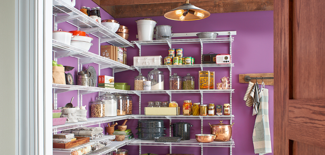 Shelftrack Adjustable Wire Closet, Wire Pantry Shelving Systems